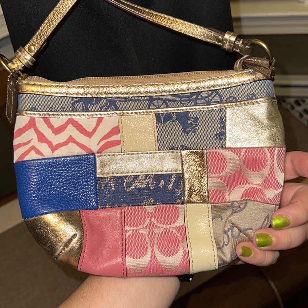Coach Patchwork Gold Crossbody - image 3
